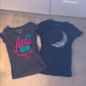2 Aeropostale Tees Woman’s XS.